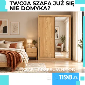 Pojemne i funkcjonalne szafy przesuwne. Pomieszczą więcej niż myślisz. Sprawdź.