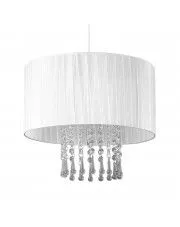Lampa wisząca w stylu glamour E419-Larma - biały w sklepie aosom.live