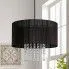 Zdjęcie nowoczesna czarna lampa wisząca glamour E419- Larma | aosom.live