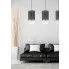 Zdjęcie czarna lampa wisząca w stylu glamour E420-Larma | aosom.live