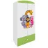 Szafa dwudrzwiowa dla dziecka Rostok 3X mix - biało-zielona