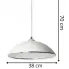 Zdjęcie minimalistyczna srebrna lampa wisząca E532-Merimo | aosom.live