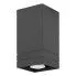 Metalowa lampa sufitowa E567-Papaver - czarna