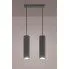 Zdjęcie czarna halogenowa lampa wisząca E617-Nikos | aosom.live
