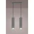Zdjęcie popielata metalowa lampa wisząca E617-Nikos | aosom.live