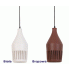 Szczegółowe zdjęcie nr 4 produktu Ceramiczna lampa wisząca Vario - brązowa