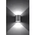 Fotografia Minimalistyczny kinkiet halogenowy E713-Melvis - szary z kategorii Kinkiety