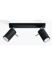 Halogenowy plafon LED E782-Sewo - czarny w sklepie aosom.live