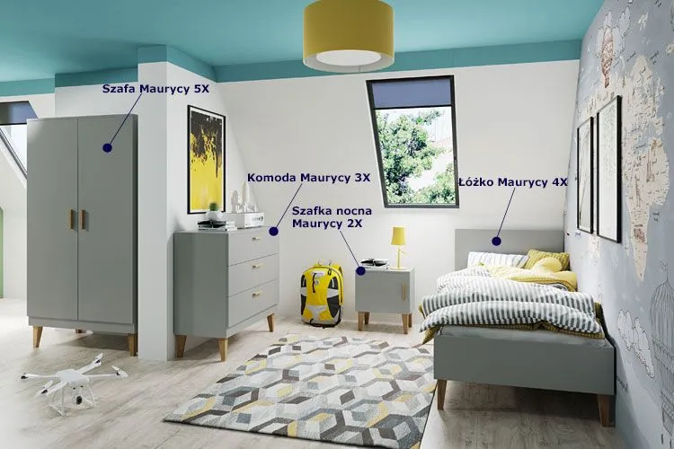 Kolekcja mebli dziecięcych Maurycy