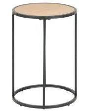 Kawowy stolik loft - Soros 40x40 - czarny w sklepie aosom.live
