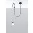 Zdjęcie czarna lampa wisząca industrialna E826-Losako | aosom.live