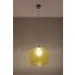 Zdjęcie Żółta okrągła lampa wisząca z regulacją E830-Romulus | aosom.live