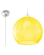 Szklana lampa wisząca kula LED E830-Romulus - żółty w sklepie aosom.live