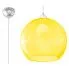 Szklana lampa wisząca kula LED E830-Romulus - żółty
