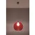 Zdjęcie czerwona okrągła szklana lampa wisząca E830-Romulus | aosom.live