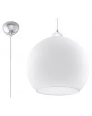 Okrągła szklana lampa wisząca LED E830-Romulus - biały w sklepie aosom.live