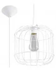 Lampa wisząca loft E842-Hexon - biały w sklepie aosom.live