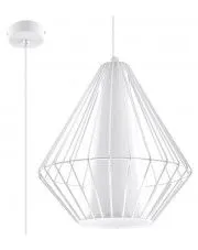 Loftowa lampa wisząca druciana E843-Gylfi - biały w sklepie aosom.live