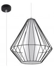 Industrialna lampa wisząca druciana E843-Gylfi - czarny w sklepie aosom.live