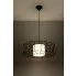 Zdjęcie czarna industrialna lampa wisząca LED E844-Sofia- sklep aosom.live