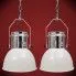 Szczegółowe zdjęcie nr 5 produktu Białe loftowe lampy wiszące z regulacją 2 sztuki - E984-Agito