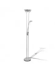 Srebrna stojąca lampa podłogowa LED do czytania - EX05-Galert w sklepie aosom.live
