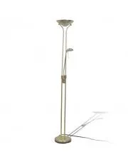Złota lampa podłogowa LED dwupunktowa - EX05-Galert w sklepie aosom.live