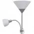 Szczegółowe zdjęcie nr 5 produktu Szara lampa podłogowa dwupunktowa - EX06-Jedo