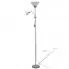 Zdjęcie produktu Szara lampa podłogowa dwupunktowa - EX06-Jedo.