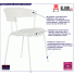 Białe krzesło Salmi wygodne