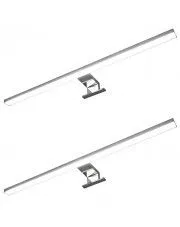 Srebrna lampa LED nad lustro 2 sztuki - EX131-Haver w sklepie aosom.live