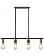 Czarno-miedziana loftowa lampa wisząca regulowana - EX815-Tungo w sklepie aosom.live