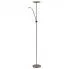 Srebrna lampa podłogowa LED EX183-Silko