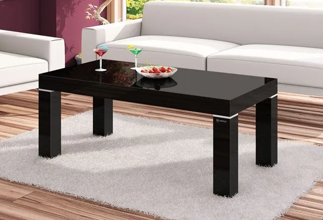 Czarna ława do salonu Tulip X 7X - elegancka