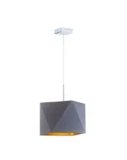 Lampa wisząca glamour z chromowanym stelażem - EX307-Xafi - 5 kolorów w sklepie aosom.live