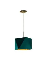 Pojedyncza lampa wisząca ze złotym stelażem - EX309-Xafi - 5 kolorów w sklepie aosom.live