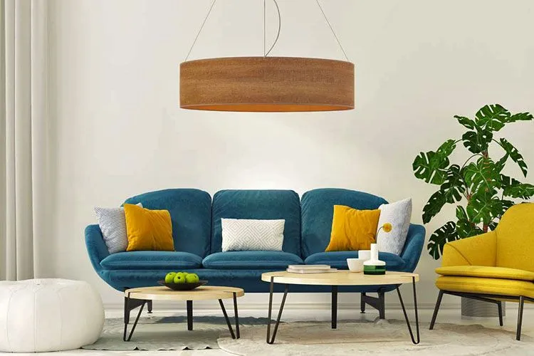 Regulowana lampa wisząca EX323-Sondra z okrągłym abażurem