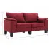 Ekskluzywna dwuosobowa czerwona sofa Ekilore 2Q