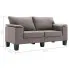 Ekskluzywna dwuosobowa taupe sofa Ekilore 2Q