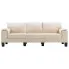 Ekskluzywna trzyosobowa kremowa sofa Ekilore 3Q