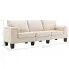 Ekskluzywna trzyosobowa kremowa sofa Ekilore 3Q