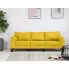 Trzyosobowa żółta sofa Ekilore 3Q
