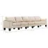 Ekskluzywna 5-osobowa kremowa sofa Ekilore 5Q