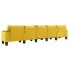 Ekskluzywna 5-osobowa żółta sofa Ekilore 5Q
