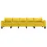 Ekskluzywna 5-osobowa żółta sofa Ekilore 5Q