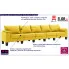 Ekskluzywna 5-osobowa żółta sofa Ekilore 5Q