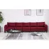 Ekskluzywna 5-osobowa czerwona sofa Ekilore 5Q
