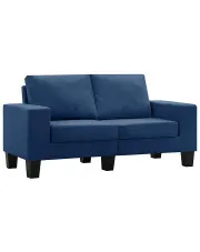 2-osobowa sofa niebieska z podłokietnikami - Magnex 2Q w sklepie aosom.live