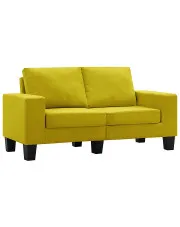 Ponadczasowa dwuosobowa żółta sofa - Magnex 2Q w sklepie aosom.live