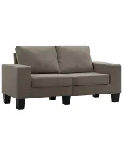 2-osobowa sofa taupe z podłokietnikami - Magnex 2Q w sklepie aosom.live
